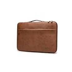 Lopoleis® Laptopväska, arbetsväska män och kvinnor PU-läder, laptopfodral affärshandväska bärväska, laptopväska, laptopväska med handtag för Macbook Chromebook, svart, 15,6 Zoll (Brun, 15.6 tum)