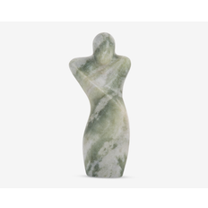 Figur male abstrakt grøn H.23 cm
