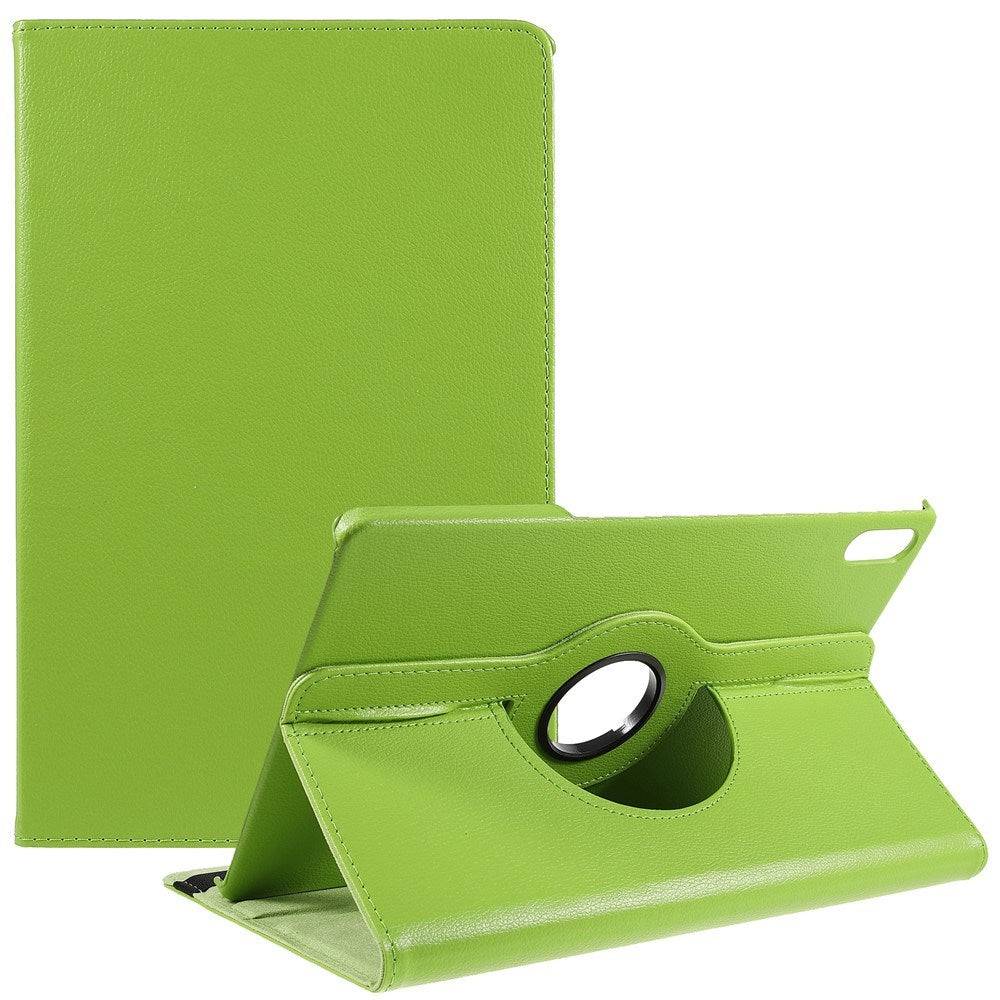 Lenovo Tab P12 Pro Leather Case m. 360 graders stativfunktion - Grön