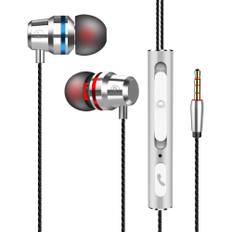 Samci Wired Earphones with Microphone and Remote Control Headphones Compact Sound Isolation Deep Bass Call Earphones Compatible with Samsung Huawei