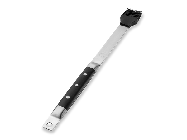 Stainless steel silicone bbq brush