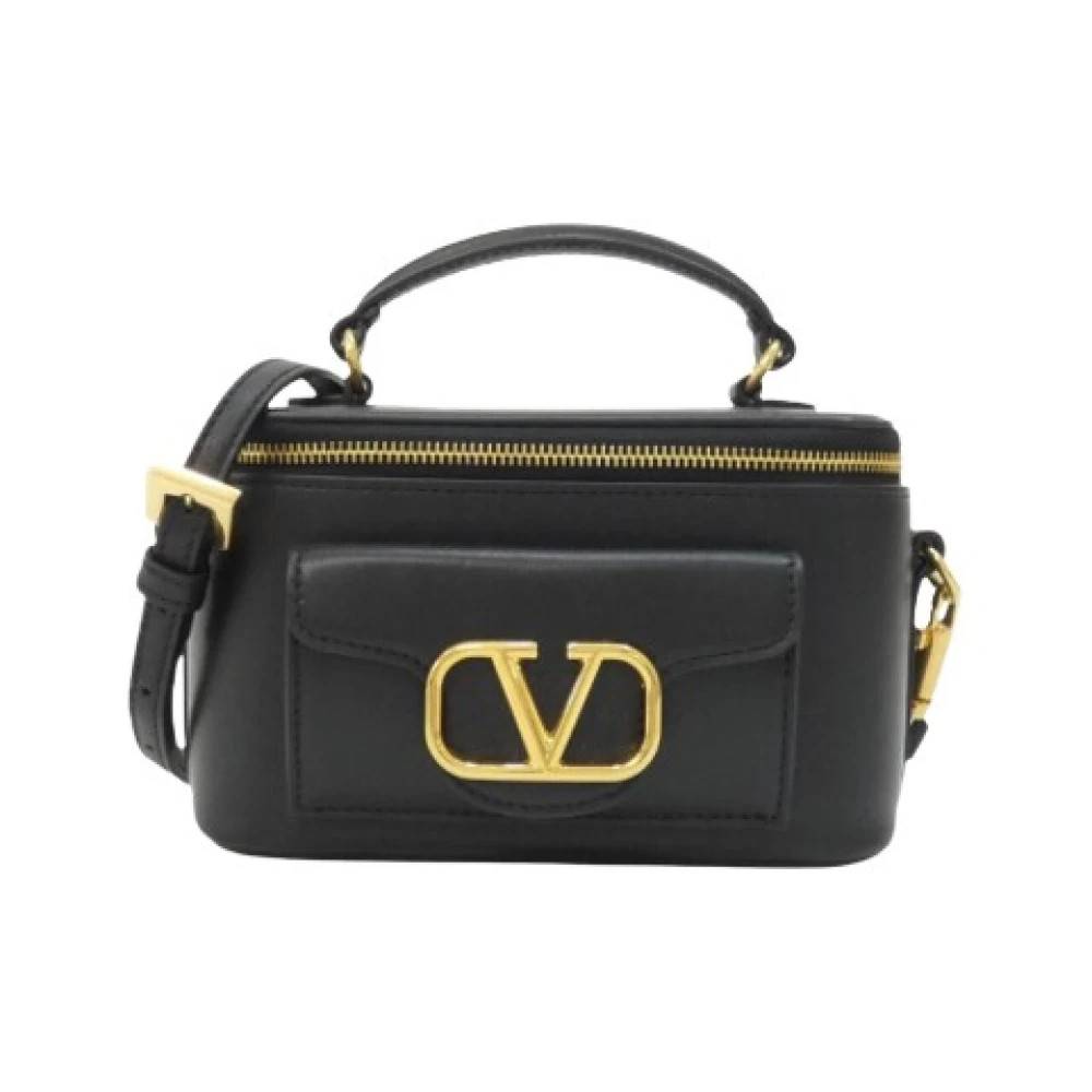 Valentino Vintage Pre-owned Laeder chanel-tasker - Vintage - Dame - Sort - ONE SIZE -
