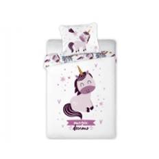 Baby Magic Unicorn Junior Bäddset 100x135 cm - 100 procent bomull