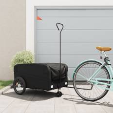 vidaXL cykelanhænger 45 kg jern sort