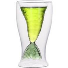 100ml handgjorda fishtail whisky vodka koppar kristall vodka glas koppar barverktyg - Gr&#xF6;n
