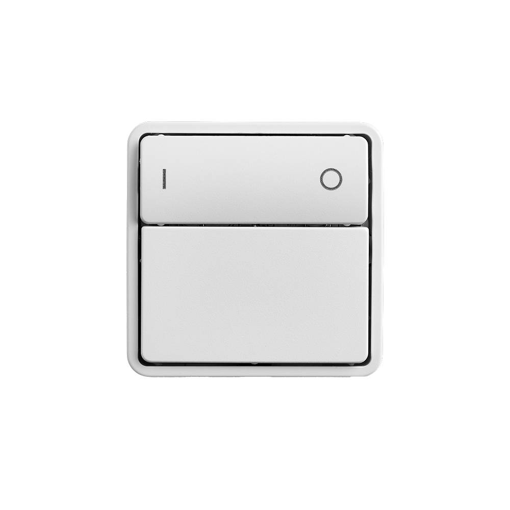 IKEA ombygget trådløs lysdæmper med symboltangent Fuga (Baseline 50) (Farve: Hvid).