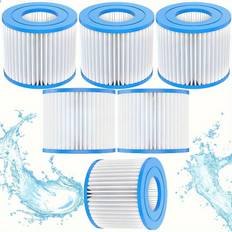 TEMU 6pcs, Hot Tub Filter Of Spa Filter Vi Type Filter Element For Kohlerman Saluspa Hot Tub Filter Parts 90352e 58323e Suitable For Lay-z-spa, Spa Filter , Pool Filter Pump