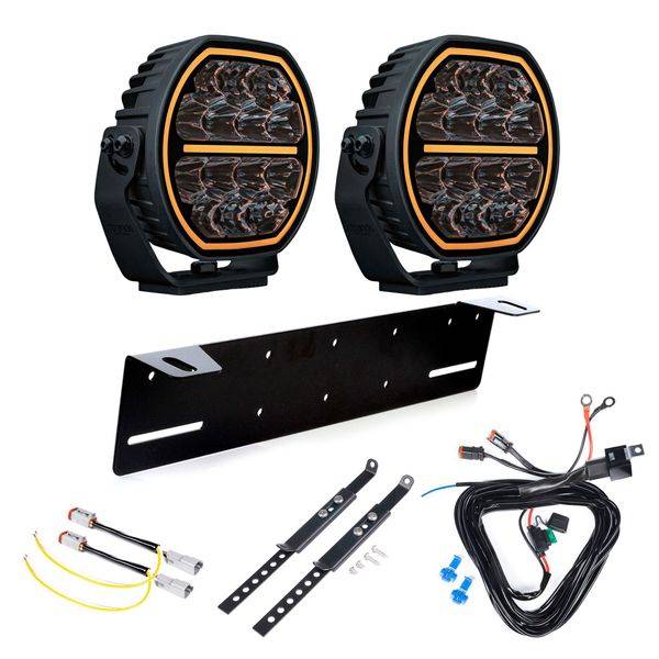 Extraljus STRANDS Big Energy 7 V2 - Rund / 18 cm / 98W / Ref. 20, 2 st - Komplett paket