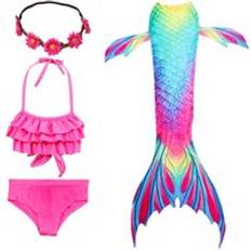 Kids New Arrivals 2023 Girls Swimsuits Princess Bikini Bathing Suit Set Mermaid Tails Girl Swimsuit Mermaid MMTS-008