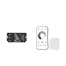 V1-C LED-dimmer 12 V 24 V PWM frekvens justerbar 2,4 G RF pekfjärrkontroll enfärg LED-ljusremsa 12 volt dimmer (färg: V1-C och R6-1 set, storlek: 12 V)