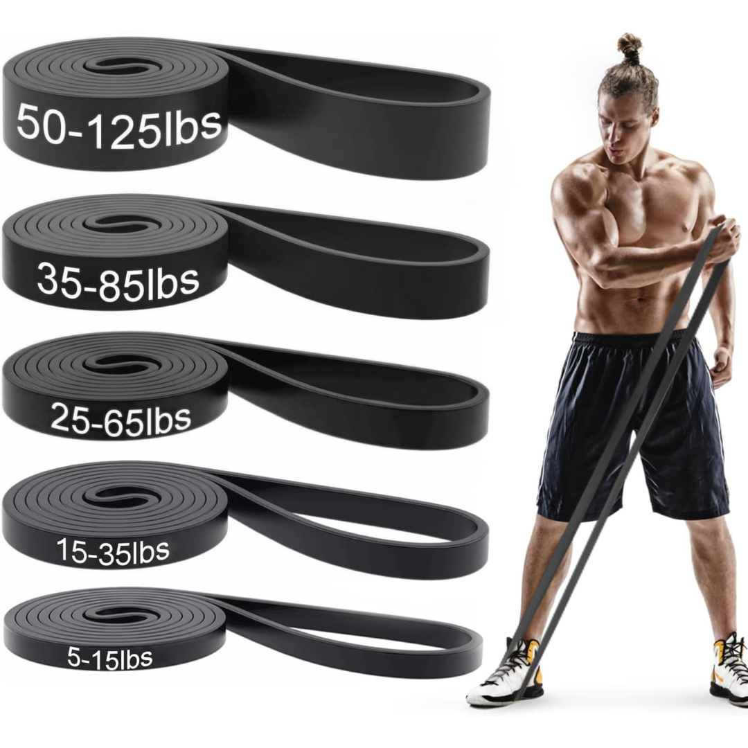 ResistForce - Set med Pull-Up Hulpbander - Svart