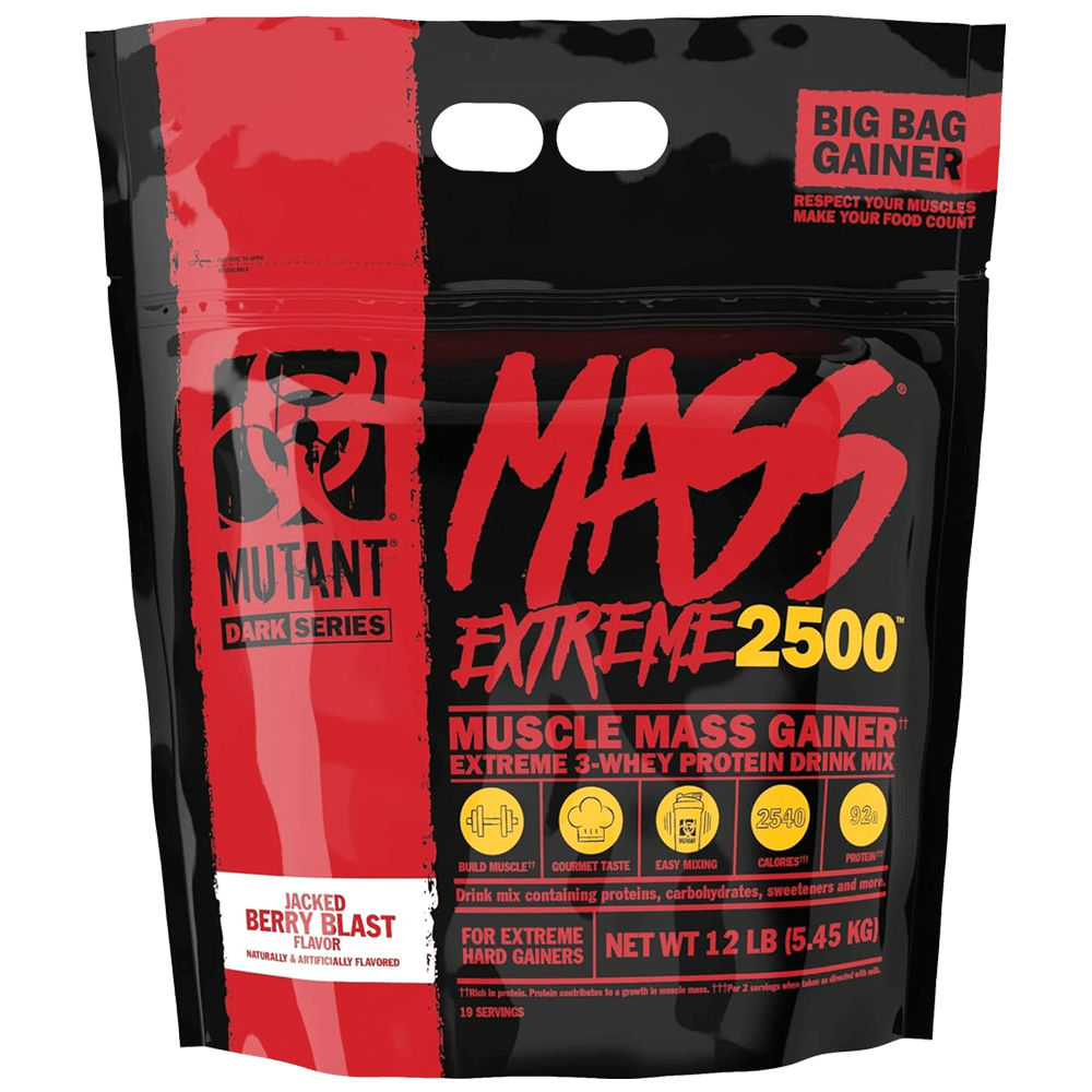 Mutant Mass Extreme 2500 Jacked Berry Blast - 5450g. - Proteinpulver