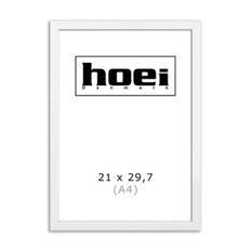 Hvid træramme til foto og plakaterer 21 x 29,7 cm ( A4 )