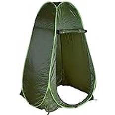 Omklädningstält toaletttält, camping duschtält mobil utomhus integritet WC tält förvaringstält, bärbart duschtält, omklädningstält, toaletttält 20 x 120 x 190 cm (grön)