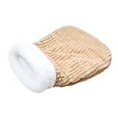 Warming Pad Pet Bed | Detachable Pet Sleeping Bed | Pet Sack Sleeping Bed | Cuddle Cave Pet Bed | Washable Pet Bed Cozy & Secure Hideaway PP Cotton For Cat Lovers Who Are Often On The Move