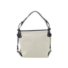 Ulrika Design - Recycle Canvas - Beige/Svart Hink-väska i canvas - Black