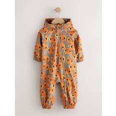 Next Orange Waterproof Fleece Lined Pumpkin Puddlesuit (3mths-7yrs)