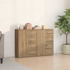 vidaXL Sideboards 2 st Artisan Ek 60x31x84 cm Konstruerat trä