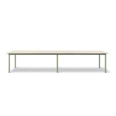 Fredericia Furniture 665E Plan Table Modular 100x380 cm - Really Cotton Dream/Modernist Green