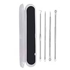 Acne rostfri nål 4PCS Rostfritt stål Acne Removal Needle Blackhead Pore Cleaner Tools Set Face Hudvård Verktyg Nålar Pore Cleaner Ansiktsvård Tool (Size : SPAIN)