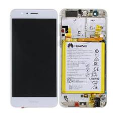 Huawei Honor 8 Skärm LCD Display Glas med Batteri Original - Vit