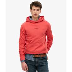 Superdry Men's Micro Logo Hoodie Rot - Größe: Xxxl