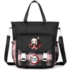 Demon Slayer Tote Bag Crossbody Bag Bärväska Axelväska för tonåring Flicka Pojke Back To School Väska Män Kvinnor Fritid Resväska Mochila