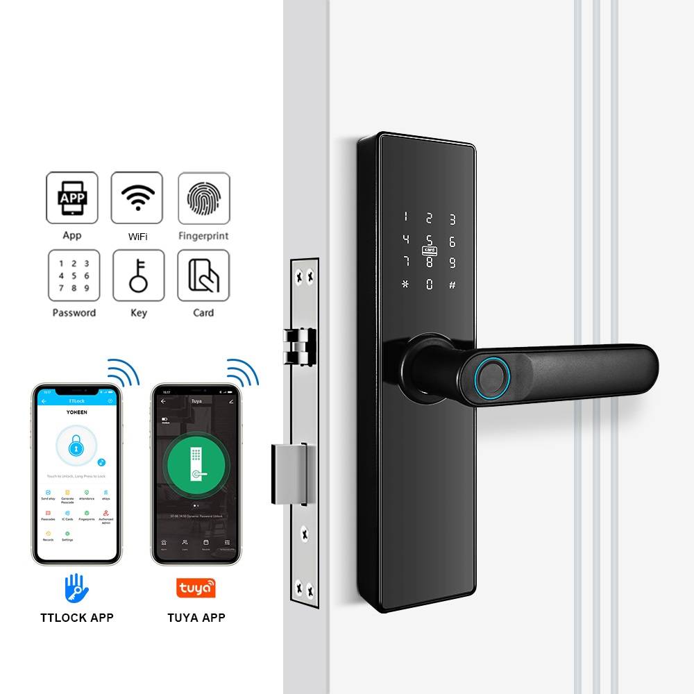 Smartsteps Card APP Fingerprint Smart Door Lock Multifunctional Safety Statlock