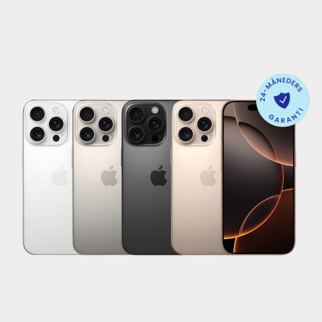 iPhone 16 Pro - Hvidt titanium / Fremragende / 256 GB