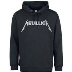 Metallica: White Logo Amplified Black Xx-Large Hoodie Sweatshirt