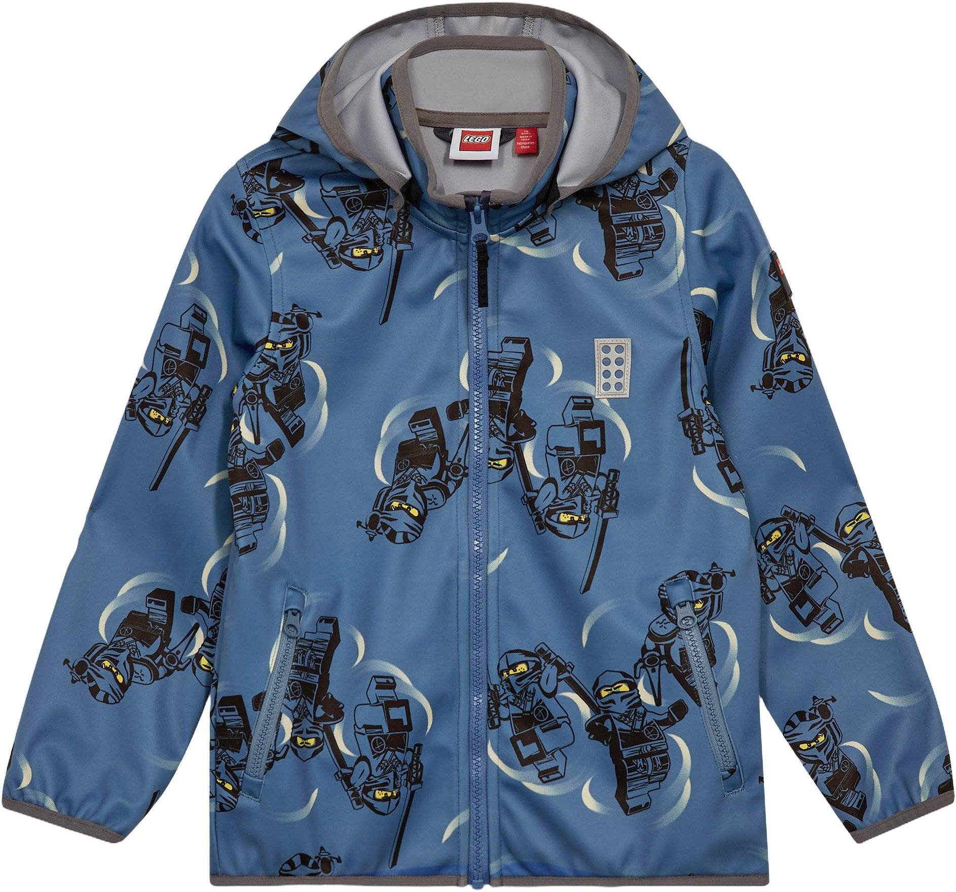 LEGO kidswear/LEGO børnetøj Lwsian 200 Softshell Jacket Str 128 cm - Middle Blue Regntøj hos Magasin.