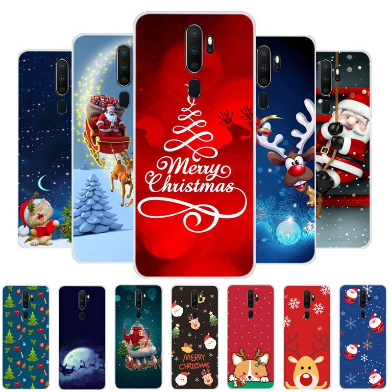 Case For OPPO A9 2020 Silicone Christmas Soft TPU Back Phone Cover Coque For OPPO A5 2020 Case Santa Claus Funda OPPOA9 A 5 2020