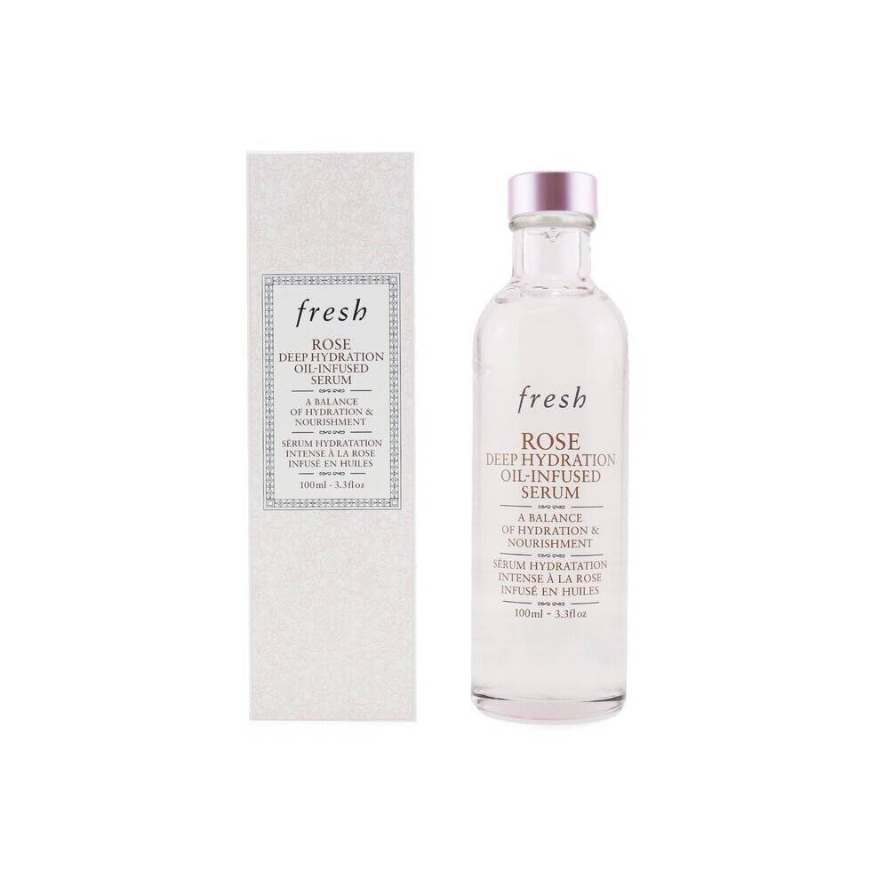 Fersk, Rose, Dyb Hydrering Olie-Infuseret Serum, 3,3 fl oz (100 ml)