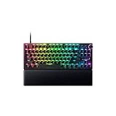 Razer Huntsman V3 Pro TKL (häxor analog) - Tenkeyless gamer-tangentbord (snabbfrigöring, 0,1-4 mm justerbara analoga optiska strömbrytare, PBT Doubleshot tangenter) AZERTY tangentbord | Svart