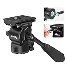 SMALLRIG Tripod Fluid Head, Pan Tilt Head, Videohuvud med QR Plate for Arca, Lightweight Tripod Head, Video Head for SmallRig, för K&F Concept Tripod, Camera, for GoPro, Max Load 6.61lbs/3kg - 3259B