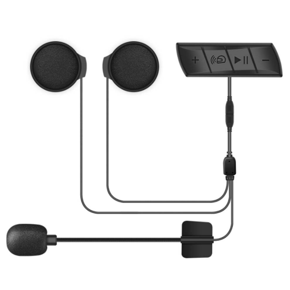 Motorcycle Helmet Headset 5.0 Intercom Wireless Earphone Stereo with Mic Noise Reduction Headphone,M7