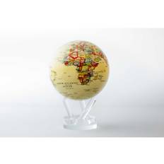 MOVA Globe - Roterende globus drevet af solceller - Jorden - Political Map - Gul Diameter: 4.5" / 11,4 cm