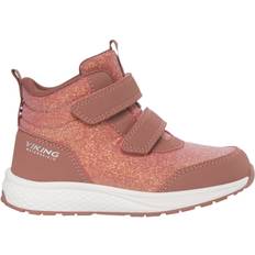 Viking Bouncy Glitter Mid WP 2V Pink Gummistøvler Str 23 - Gummi hos Magasin