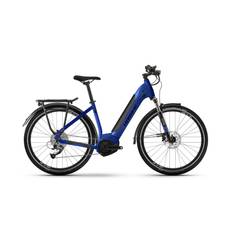 Haibike Trekking 8 Low 750Wh L (54 cm) Blå Elcykel - Hybrid Elcykel