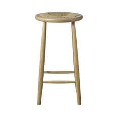 J165C Counter Chair - Oak/Weave/Nature/Nature