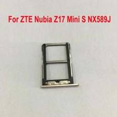 Original bästa simkortläsare kortplats fack porthållare för zte nubia z17 mini s z17 minis nx589j telefon flex kabelbyte - Blå original-
