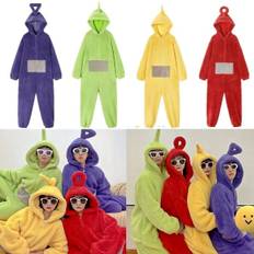 Anime Teletubbies Kostume Voksen Julepyjamas Onesie Yellow L