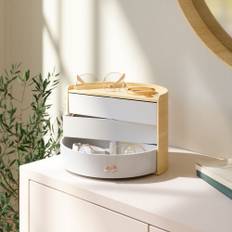 Roterande förvaring, MOONA STORAGE BOX, Umbra, 27 x 15 x H 18 cm, Natu