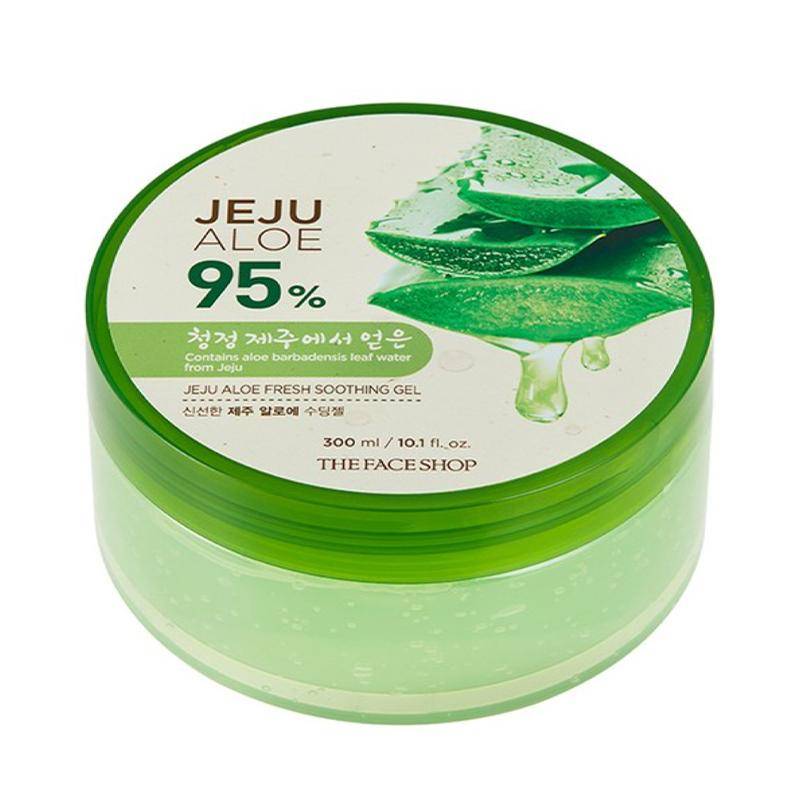 THE FACE SHOP Fresh Jeju Aloe Soothing Gel 300ml – Multi-lugnande fuktgel