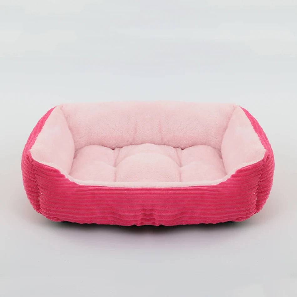 Square Plush Calming Dog & Cat Bed – Waterproof Oxford Sofa Cushion for Small & Medium Pets - cat dog bed 07 / XXL(88X65X17CM)