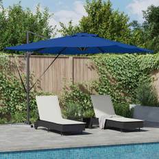 vidaXL Parasol azurblå 286 x 285 x 270 cm Aluminium