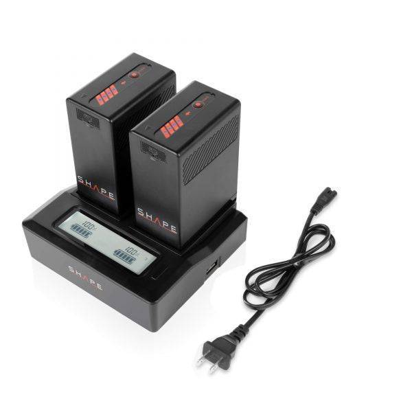 SHAPE BP-U65 Batteries with Dual LCD Charger for Sony