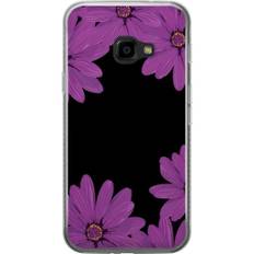 Samsung Galaxy Xcover 4 Transparent Mobilskal Blomster