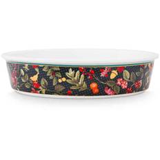 Pip Studio Baking Dish Round Winter Wonderland Dark Blue