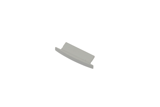 Ansell Lighting ändstycke, utan hål, 9,7x30,6 mm, aluminium